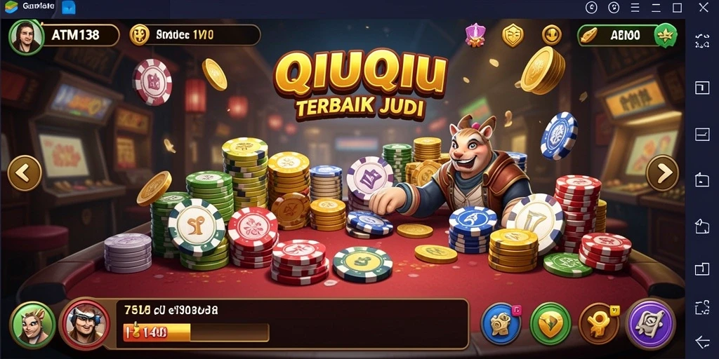 Tampilan gameplay QiuQiu yang mendebarkan di ATM138.