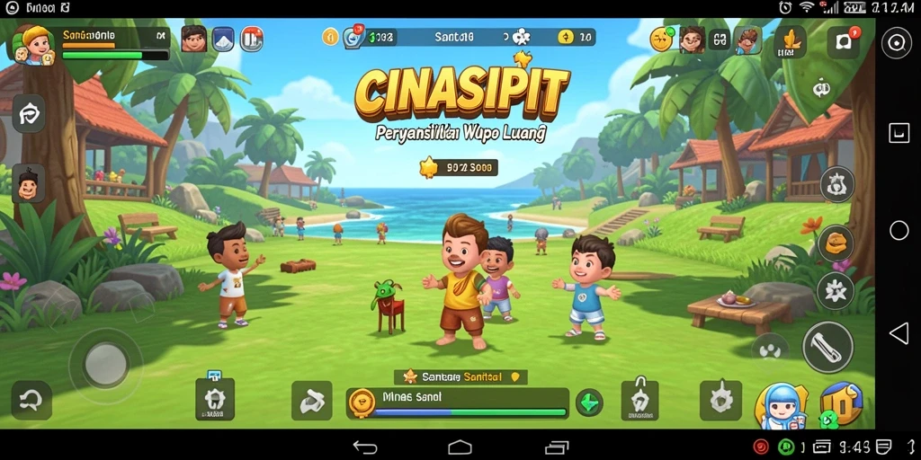 Tampilan gameplay CINASIPIT yang mengasyikkan dan penuh warna.