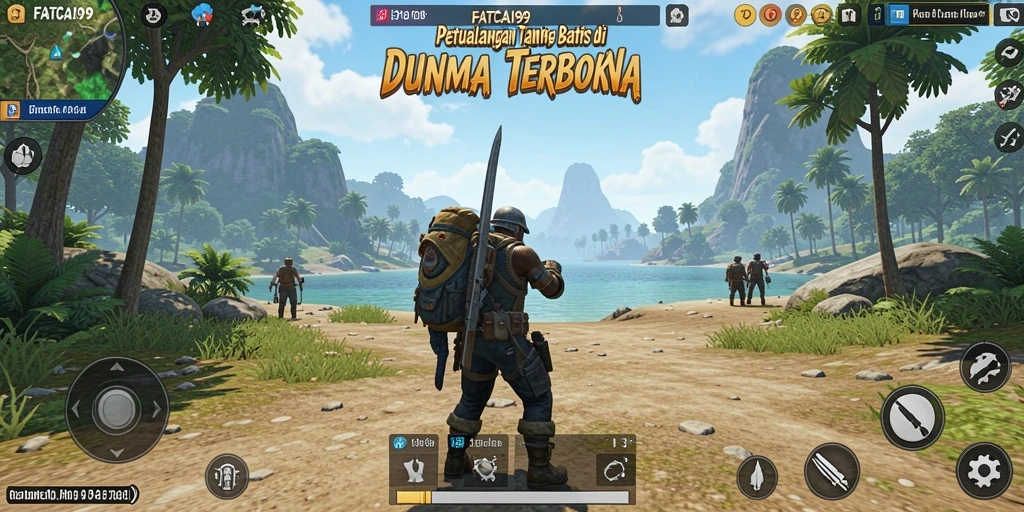 Screenshot gameplay FATCAI99 yang menampilkan eksplorasi dunia terbuka.
