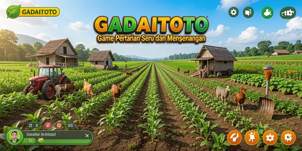 Screenshot GADAITOTO menampilkan aksi pertanian yang menarik dan berkualitas tinggi.