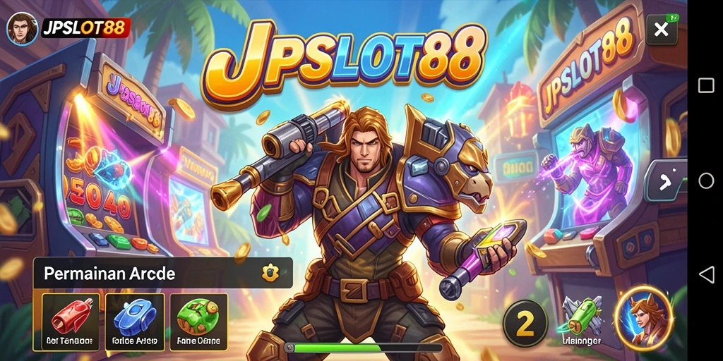 Tampilan gameplay menarik dari JPSLOT88 di layar ponsel.