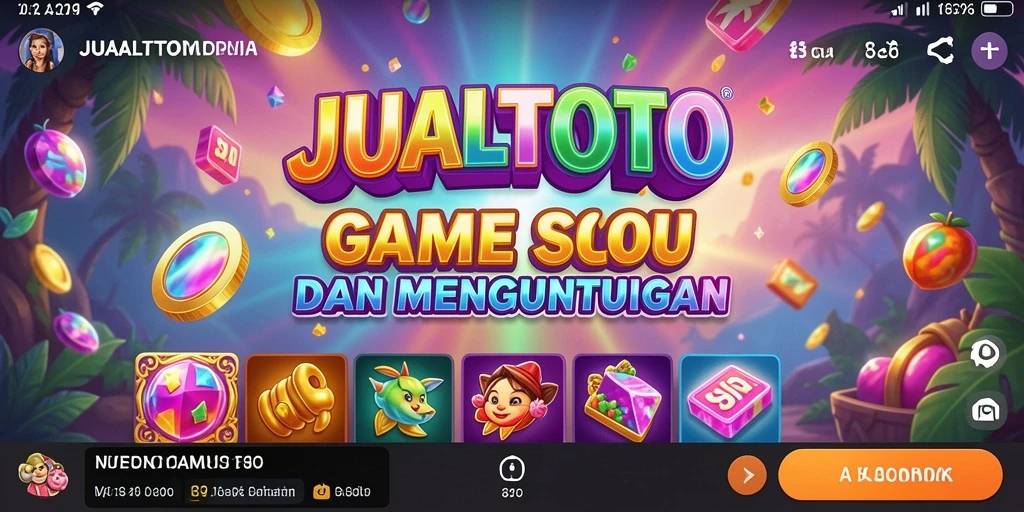 Tampilan gameplay seru dan menghibur di JUALTOTO.