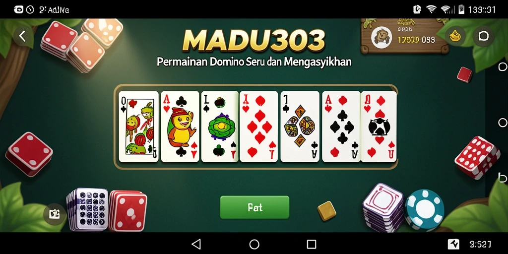 Tampilan menarik dari gameplay Domino di MADU303