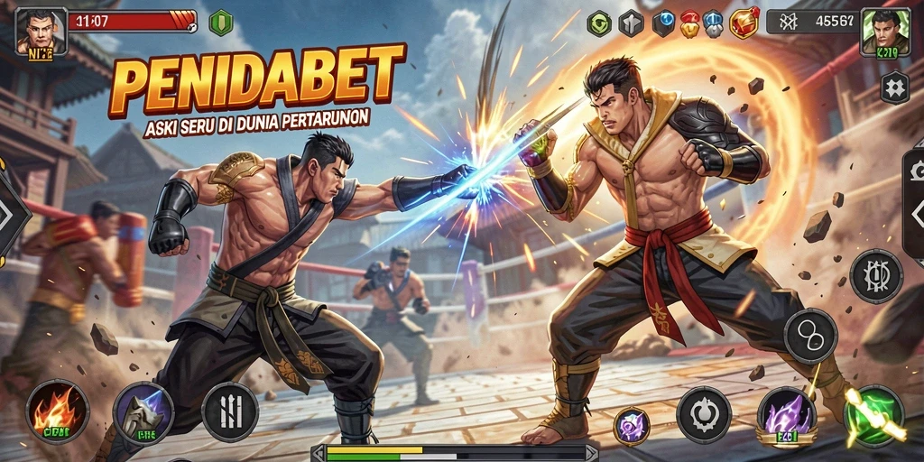 Tangkapan layar gameplay PENIDABET menampilkan aksi pertarungan yang mendebarkan.