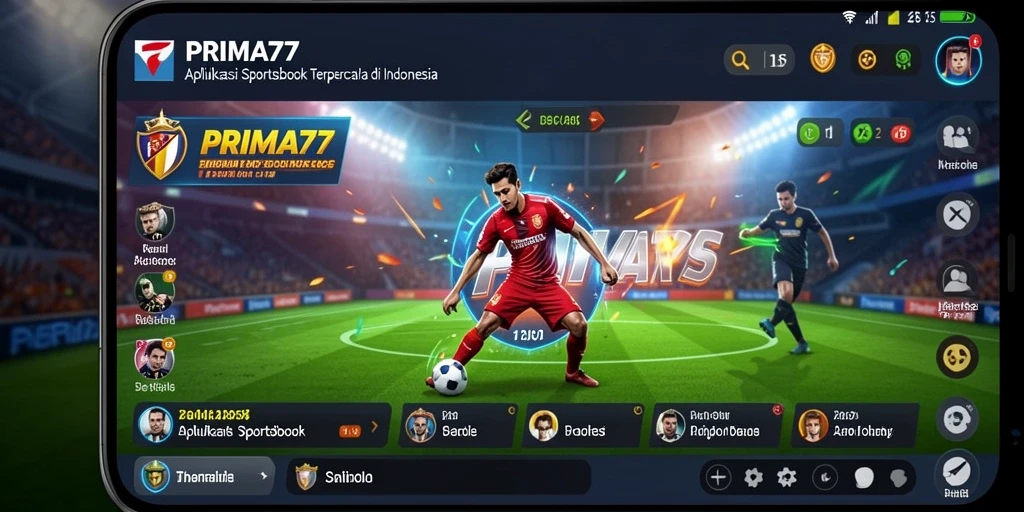Screenshot gameplay menampilkan berbagai pilihan taruhan olahraga.