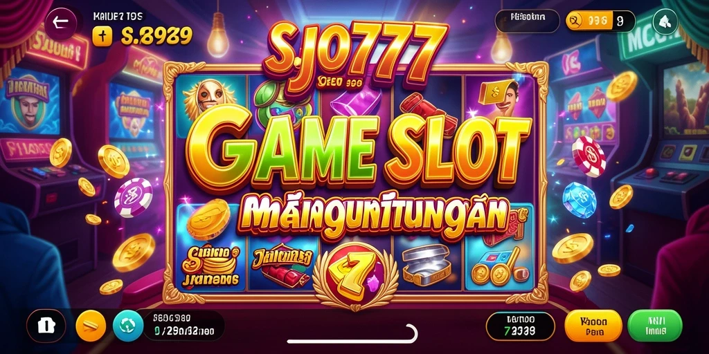 Tampilan menarik dari gameplay SJO777 dengan simbol slot berwarna-warni.