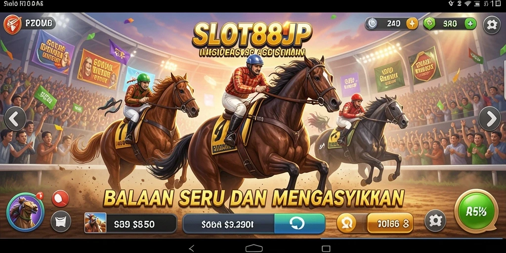 Gameplay SLOT88JP yang mendebarkan dengan berbagai mode balapan.