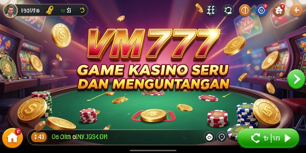 Tampilan gameplay VM777 yang mendebarkan dan penuh warna.